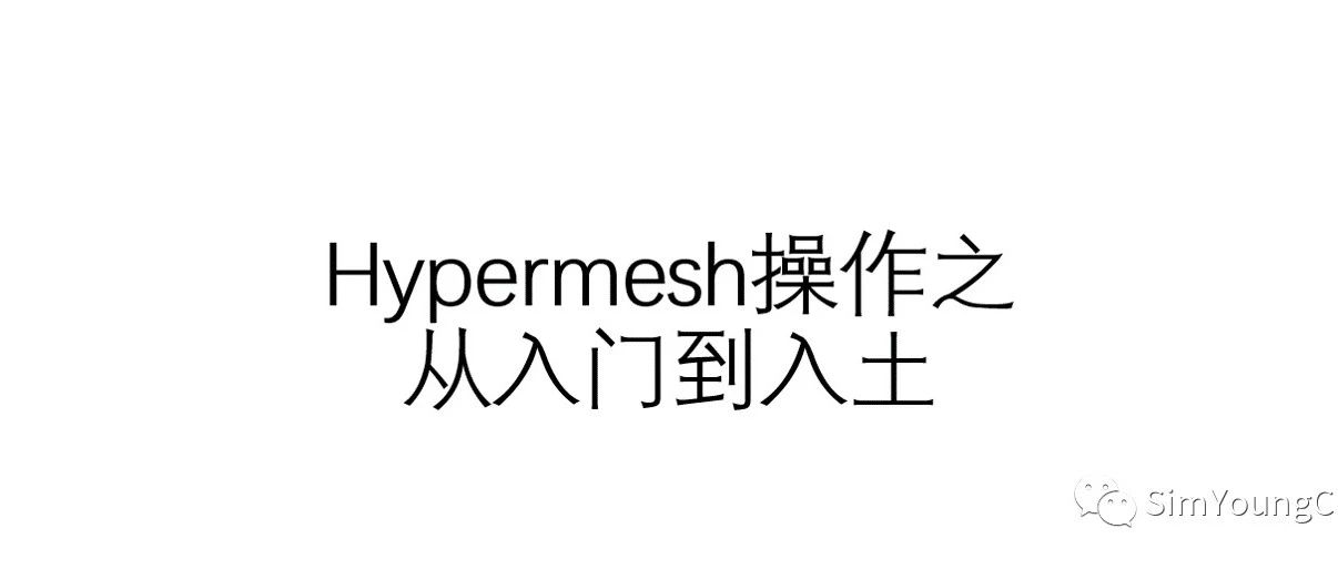 Hypermesh操作之从入门到入土一