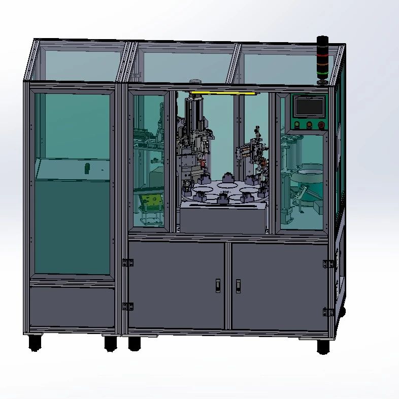 【非标数模】剃须刀头齿轮装配锁螺丝机3D数模图纸 Solidworks22设计