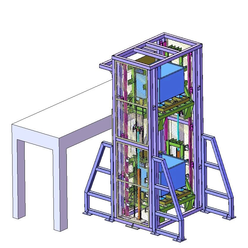 【工程机械】提升翻斗机3D数模图纸 step格式