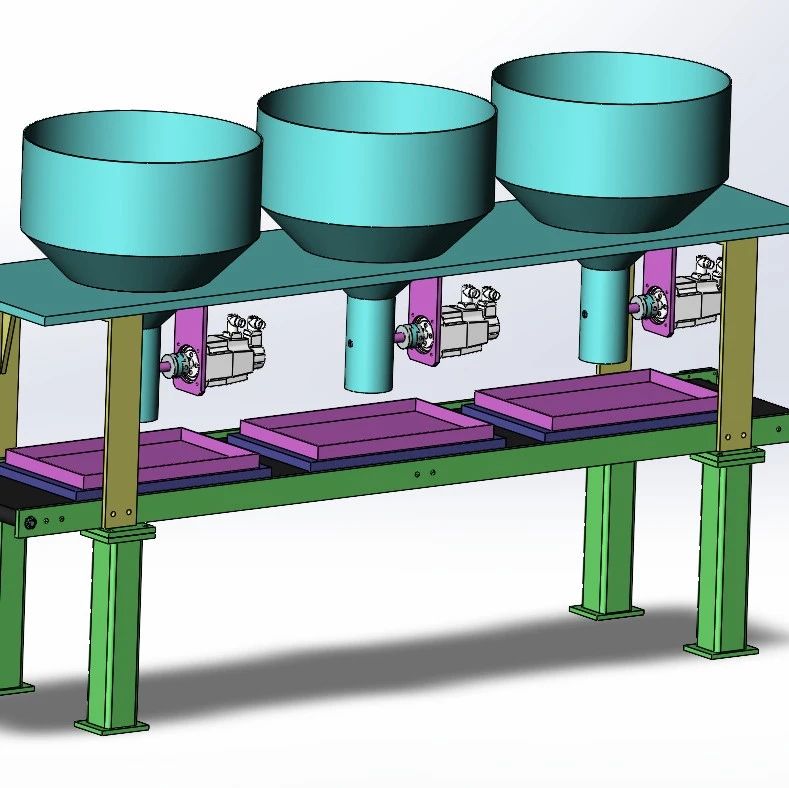 【工程机械】自动打菜机3D数模图纸 Solidworks14设计