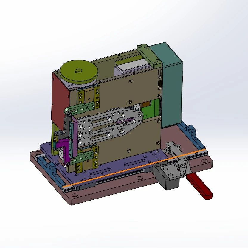 【非标数模】圆柱凸轮插针3D数模图纸 Solidworks23设计