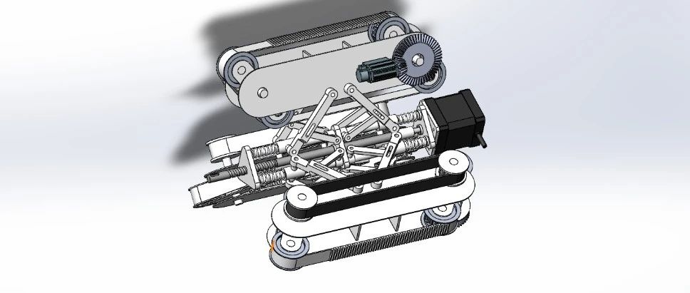 【机器人】管道检验机器人3D数模图纸 Solidworks22设计