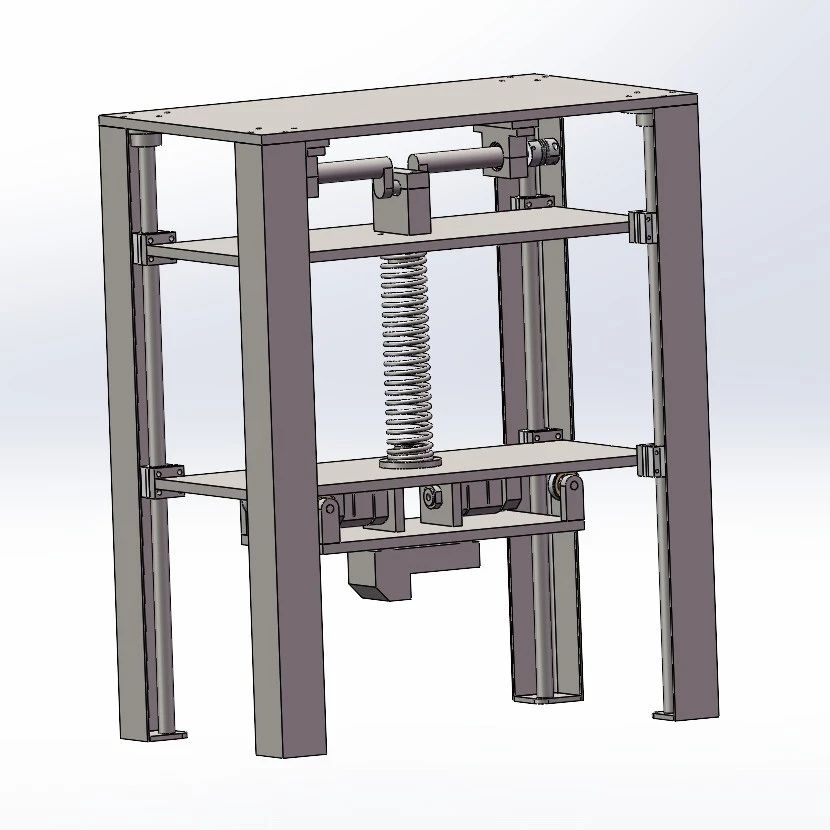 【工程机械】汽车悬挂模拟装置3D数模图纸 Solidworks18设计