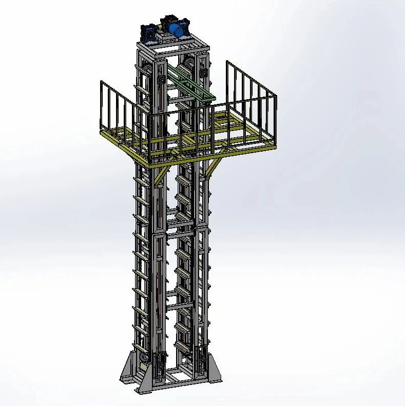 【工程机械】vertical lift垂直升降机垂直提升装置3D数模图纸 X_T格式