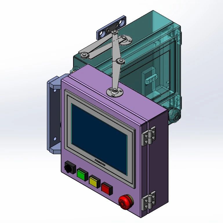 【工程机械】HMI BOX人机界面盒3D图纸 STEP格式