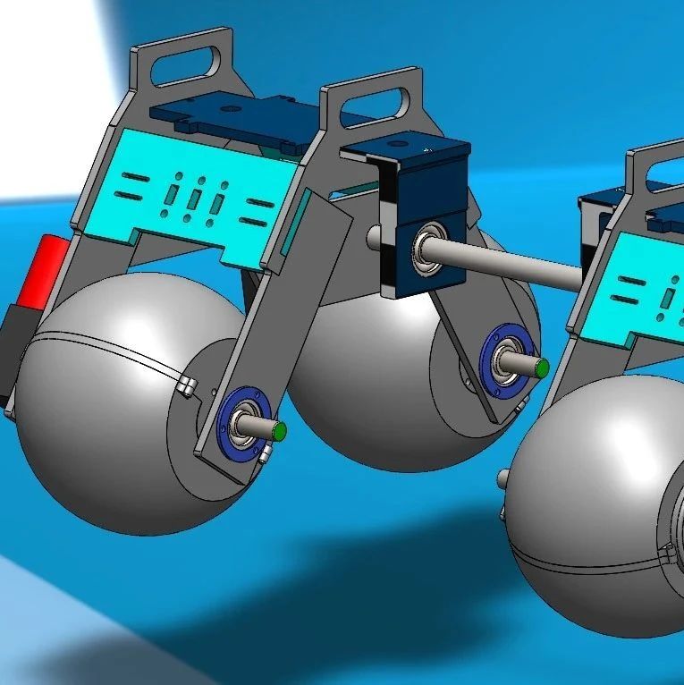 【机器人】铁磁壁面轮式攀爬机器人3D数模图纸 Solidworks设计 附STEP