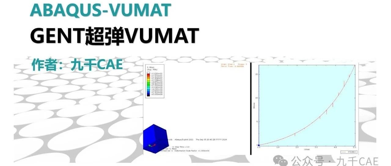 【ABAQUS-VUMAT-第8课】Gent超弹VUMAT