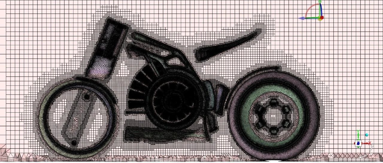 复杂/脏CAD模型高效破局！电动摩托车外流场FTM网格划分讲解-赠模型