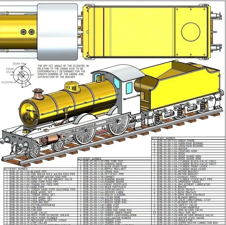 【工程机械】GNR（I）型机车模型3D图纸 Solidworks设计 附平面工程图