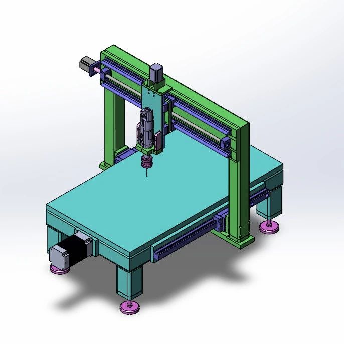 【工程机械】三坐标测量机3D数模图纸 Solidworks14设计