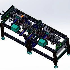 【非标数模】塑胶件自动加螺纹设备3D数模图纸 Solidworks17设计