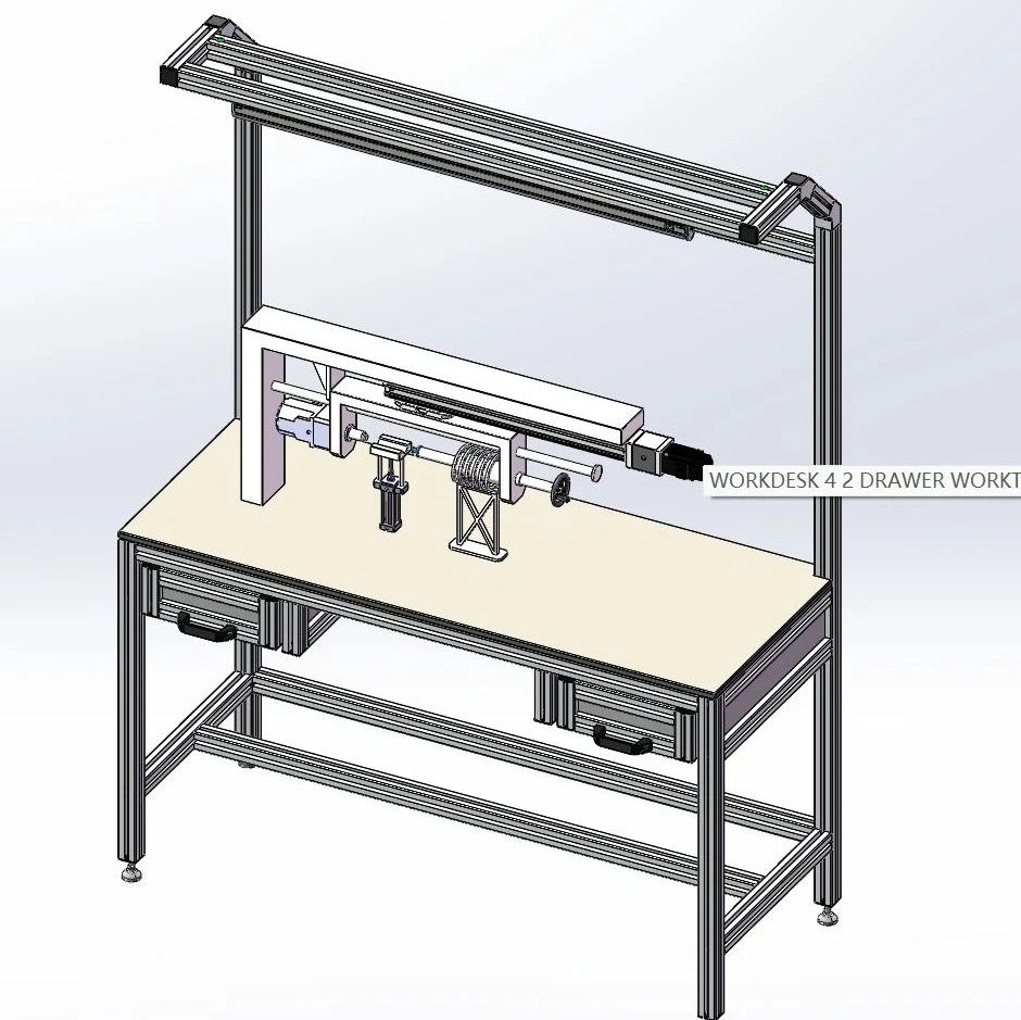 【工程机械】线缆热收缩试验用样品放置架3D数模图纸 Solidworks23设计