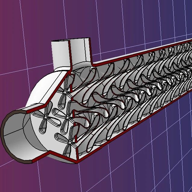 【工程机械】强化传热的管壳式换热器3D数模图纸 STEP格式