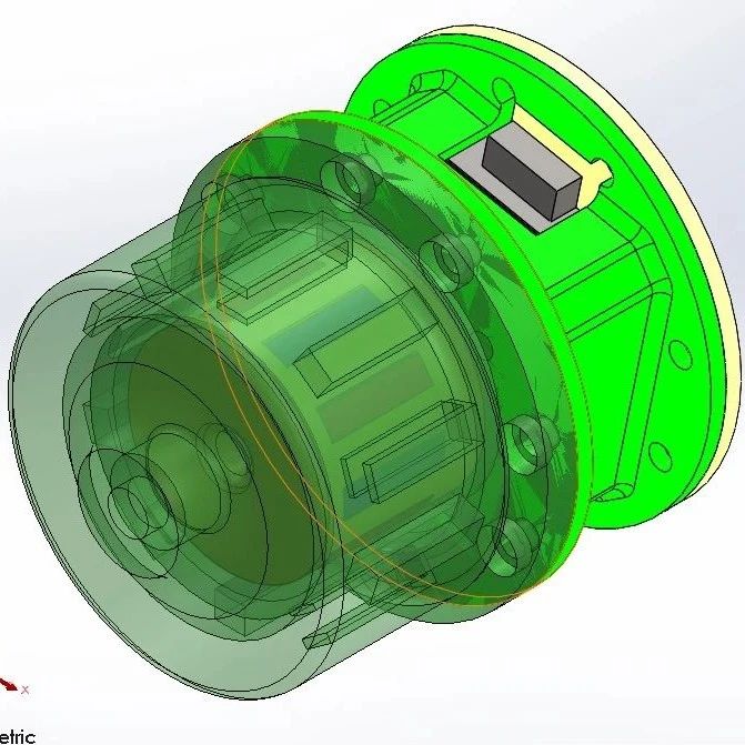 【工程机械】磁耦合步进电机驱动器结构3D图纸 Solidworks设计