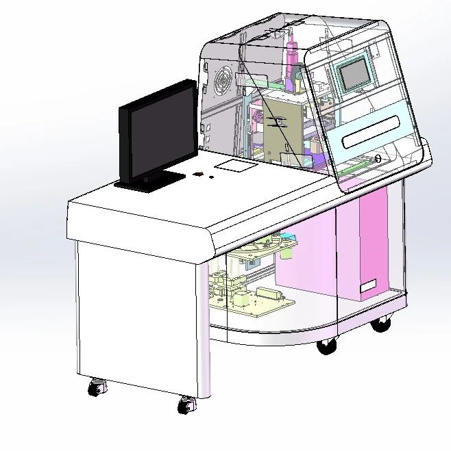 【非标数模】玻片上下料系统3D数模图纸 Solidworks22设计