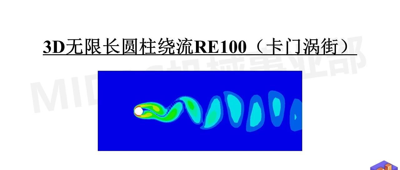【案例分享】3D无限长圆柱绕流（RE=100）