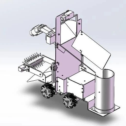 【其他车型】羽毛球捡拾车3D数模图纸 Solidworks19设计