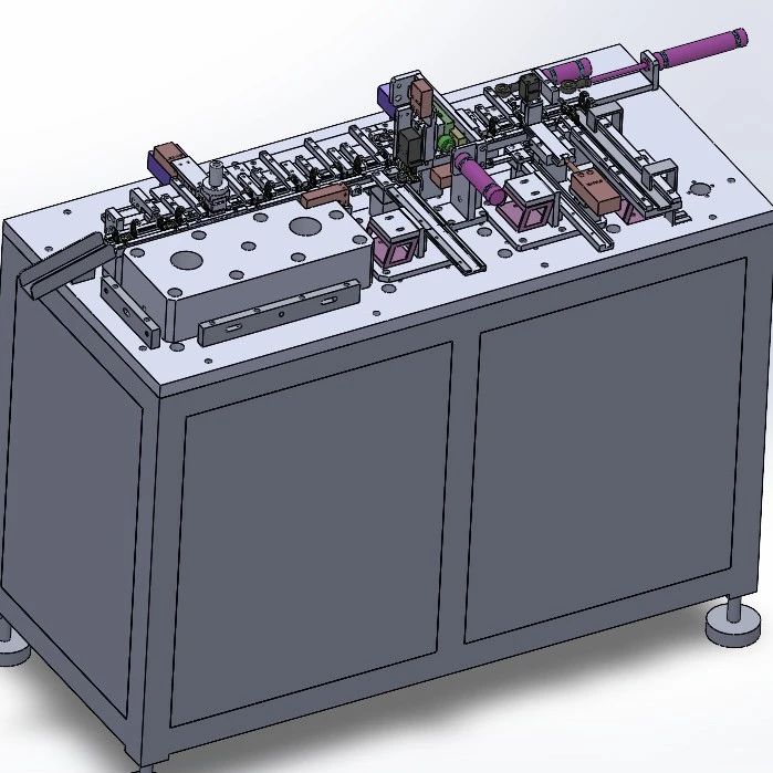 【非标数模】马达轴头组装机3D数模图纸 Solidworks20设计