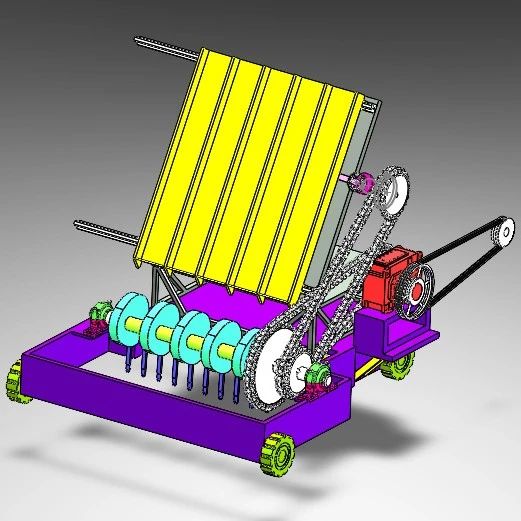 【农业机械】立式插秧机3D数模图纸 Solidworks16设计