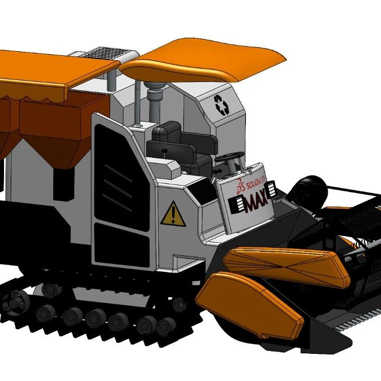 【农业机械】Harvester大型收割机造型3D图纸 Solidworks设计