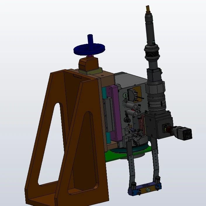 【工程机械】激光焊机头3D数模图纸 Solidworks18设计