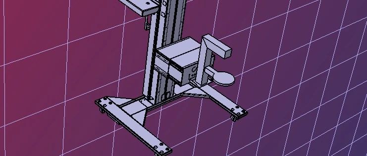【工程机械】移动x光探测平台3D数模图纸 step格式
