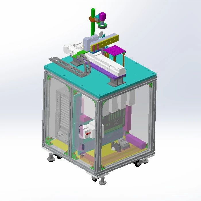 【非标数模】镜头组装机台3D数模图纸 Solidworks19设计