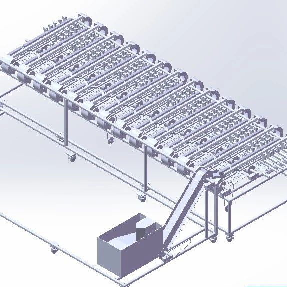 【农业机械】冬枣筛选设备3D数模图纸 step格式