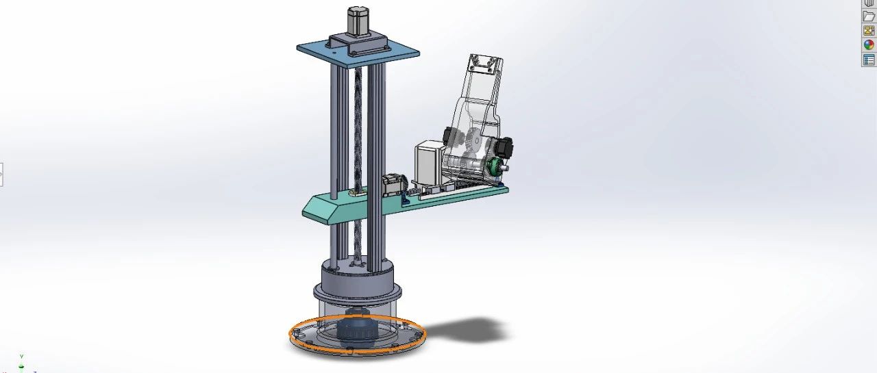 【机器人】立柱机器人3D数模图纸 Solidworks19设计