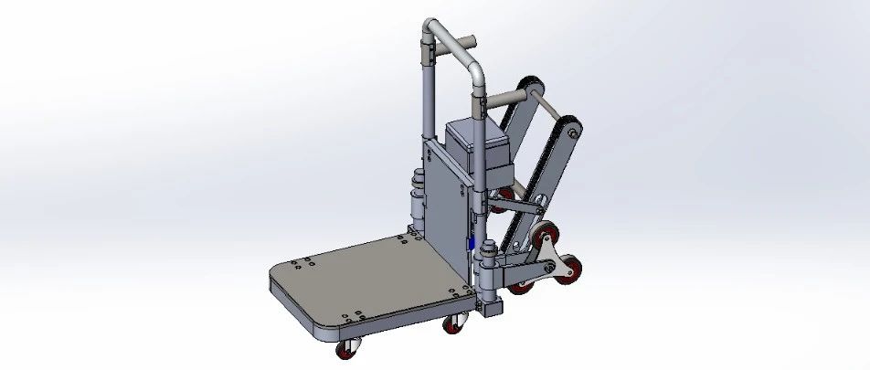 【工程机械】载重上下楼梯机3D数模图纸 Solidworks22设计