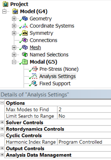 ANSYS Workbench周期对称模型的模态分析方法的图5