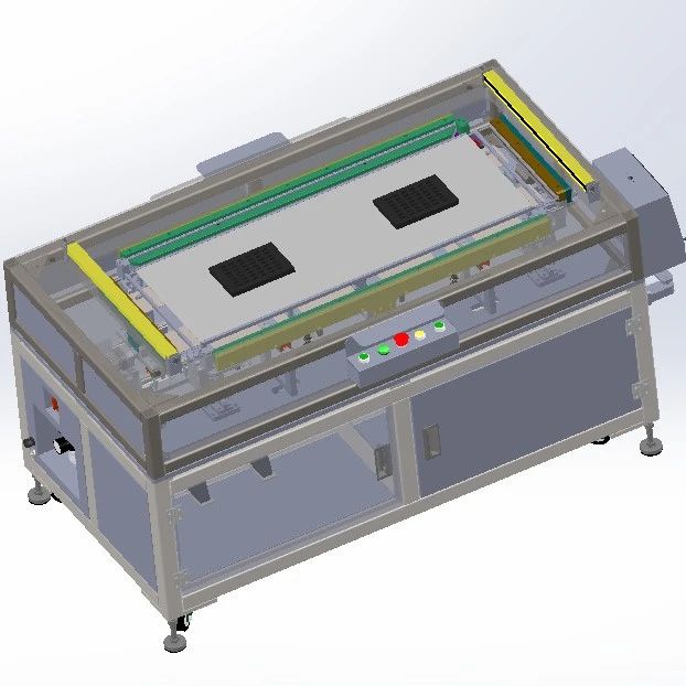 【非标数模】玻璃门自动组装机3D数模图纸 Solidworks20设计