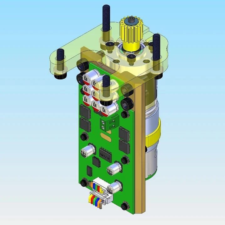 【发动机电机】Rugged Position Servo坚固型位置伺服器3D数模图纸 STP格式