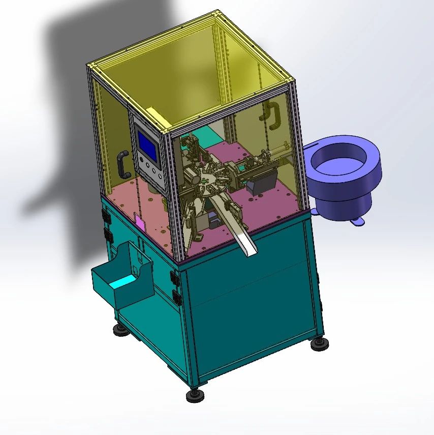 【非标数模】铆银点机3D数模图纸 Solidworks22设计