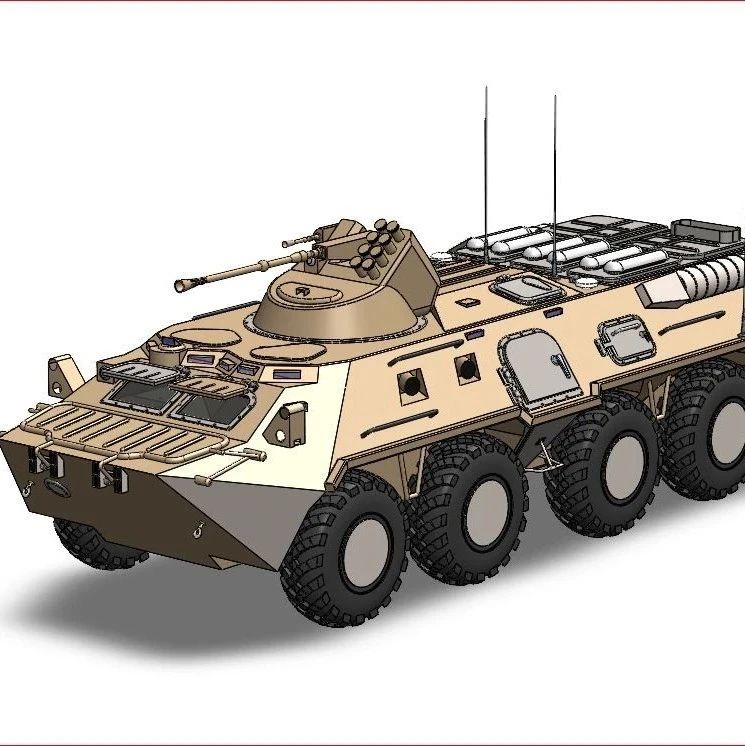 【武器模型】ESR MAC20装甲运兵车模型3D图纸 STEP格式