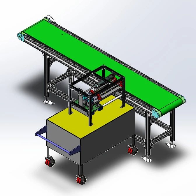【农业机械】茄科嫁接机秧苗真叶去除装置3D数模图纸 Solidworks20设计