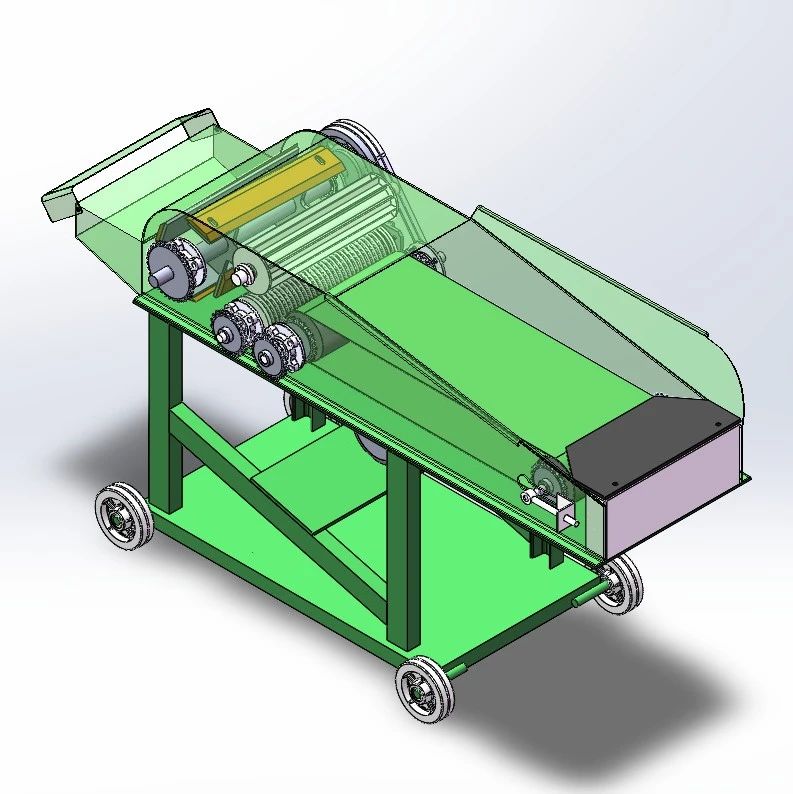 【农业机械】秸秆粉碎机3D数模图纸 Solidworks20设计