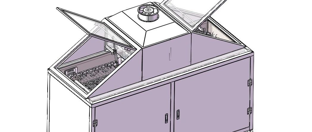 【非标数模】链板式喷淋清洗机3D数模图纸 Solidworks20设计