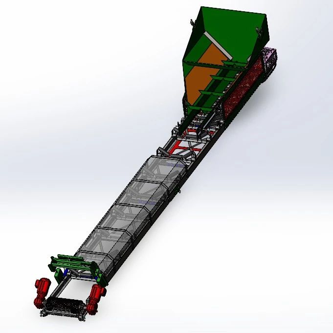 【工程机械】MOB-60型带式输送机3D数模图纸 Solidworks设计