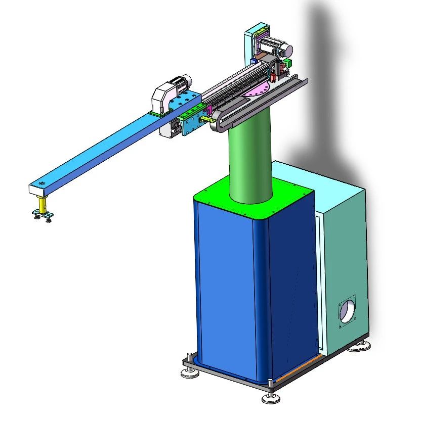 【工程机械】冲压上下料机械手3D数模图纸 Solidworks21设计