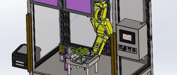 【非标数模】风道操作力检测站3D数模图纸 Solidworks20设计