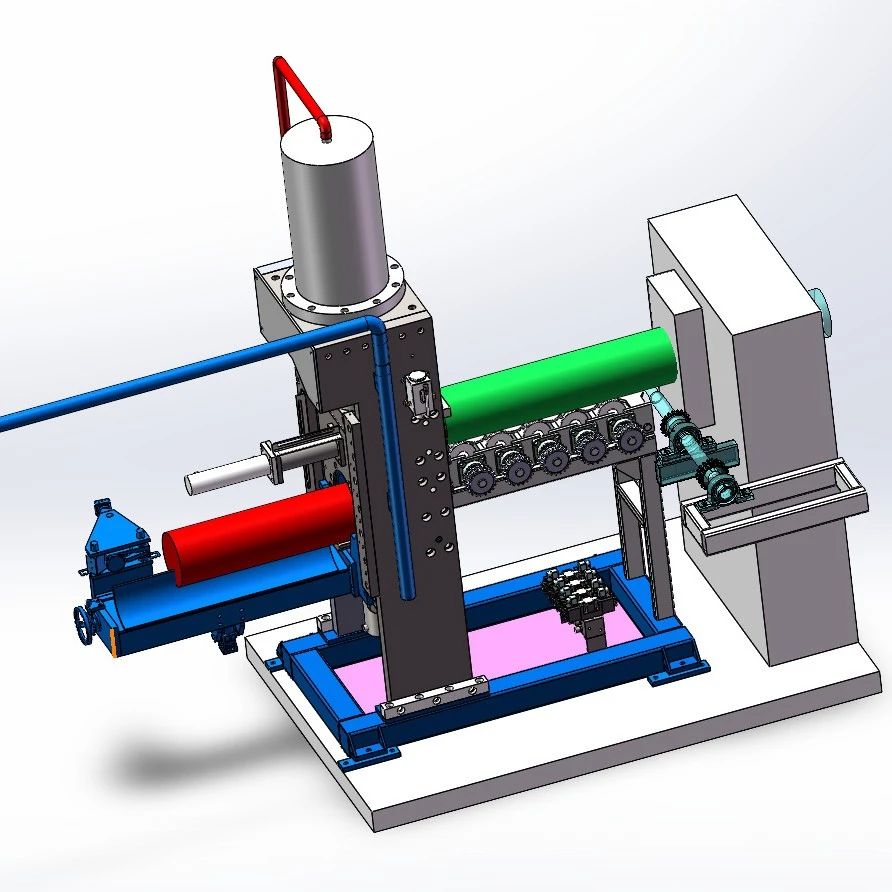 【非标数模】铝板热剪机3D数模图纸 Solidworks24设计