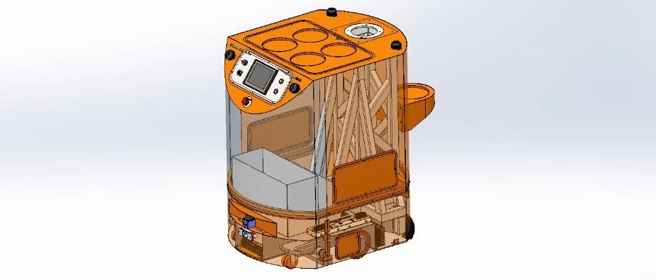 【工程机械】AGV叉车3D数模图纸 Solidworks20设计