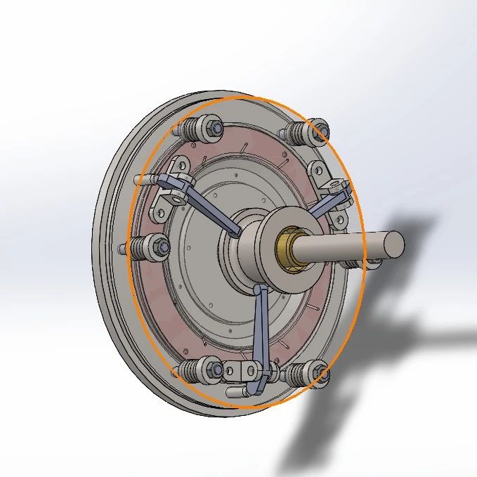 【工程机械】single plate clutch单片离合器3D图纸 Solidworks设计