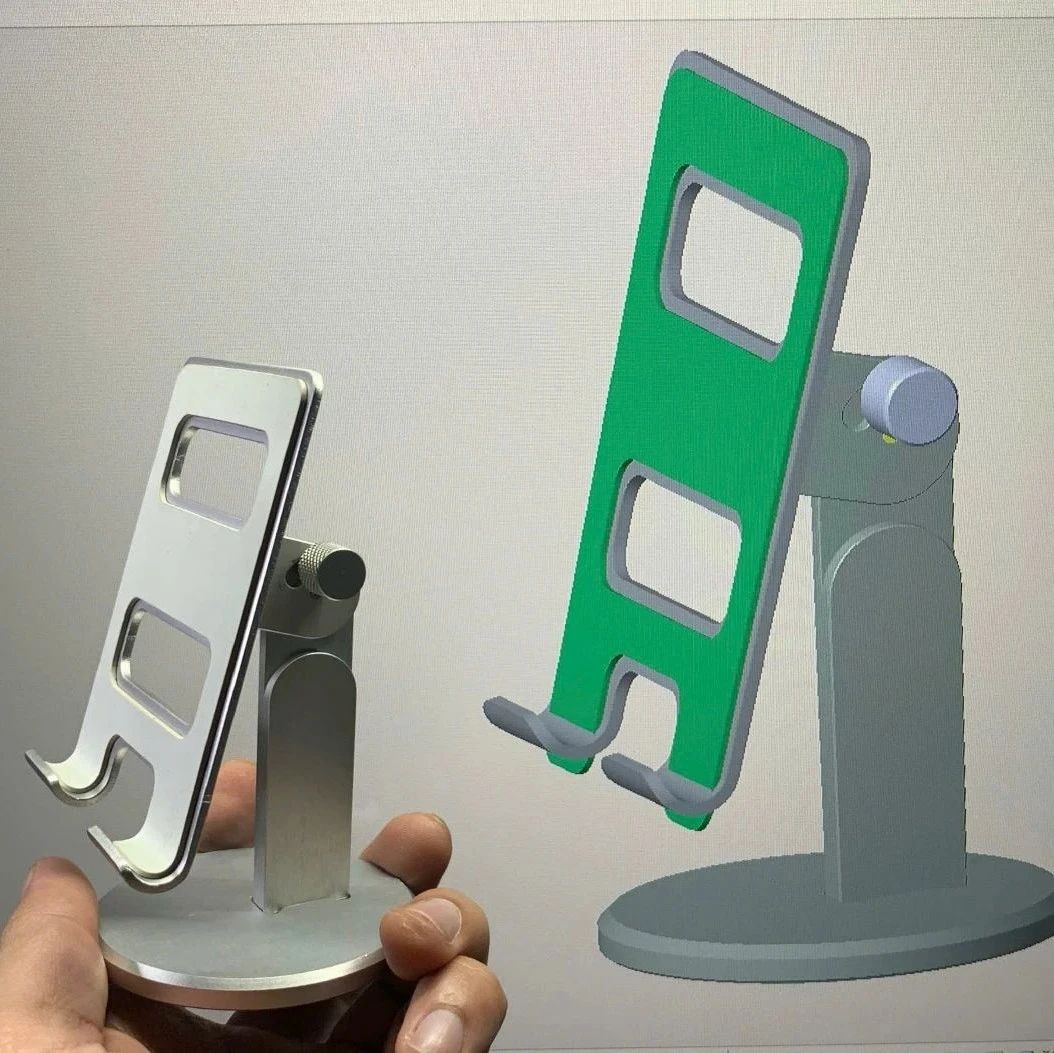 【生活艺术】Phone stand手机支架简易模型3D图纸 STP格式