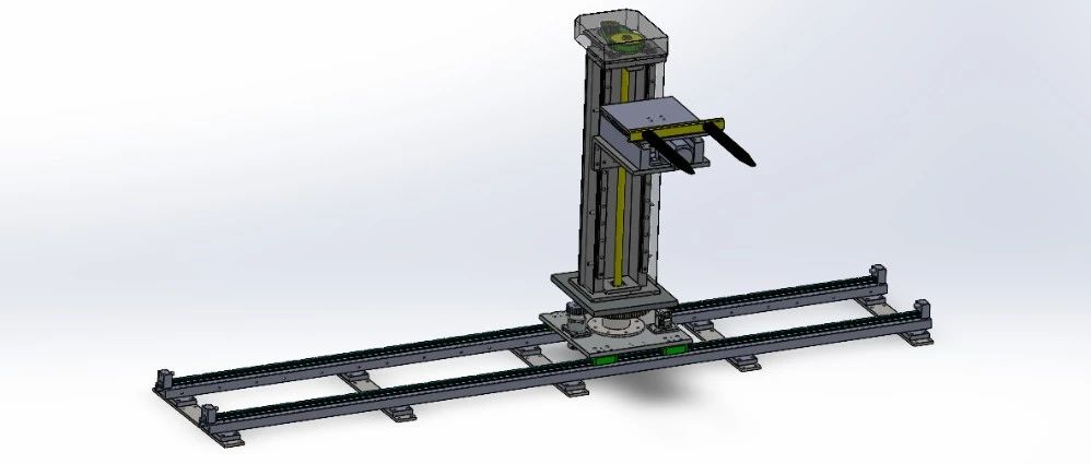 【工程机械】自动仓库物流升降机3D数模图纸 Solidworks20设计