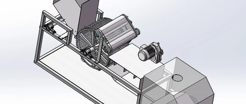 【非标数模】竹筷成型机3D数模图纸 Solidworks16设计