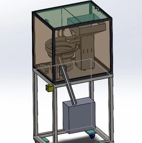 【非标数模】物料振动盘3D数模图纸 Solidworks20设计