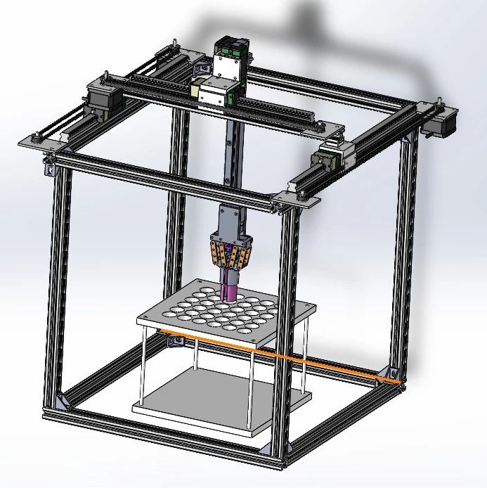 【工程机械】气动抓取机械手3D数模图纸 Solidworks22设计