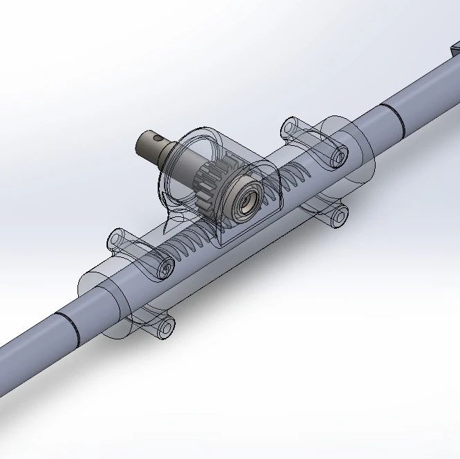 【工程机械】Baja赛车用齿轮齿条转向机构3D图纸 Solidworks设计